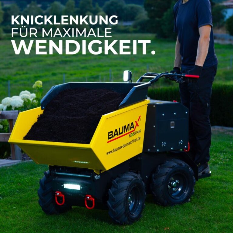BAUMAX Raddumper elektrisch KDe550 4x4 mit Knicklenkung und ...