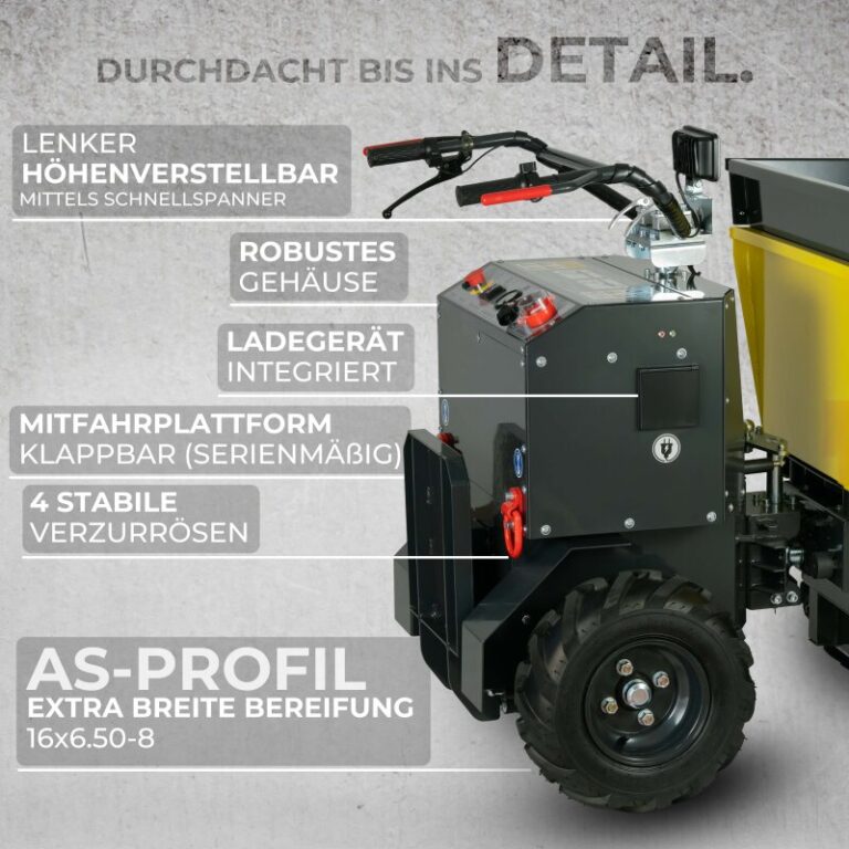 BAUMAX Raddumper elektrisch KDe550 4x4 mit Knicklenkung und ...