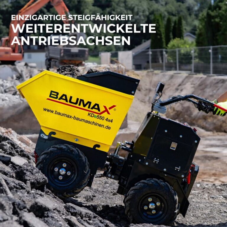 BAUMAX Raddumper elektrisch KDe550 4x4 mit Knicklenkung und ...